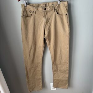 Banana Republic Men’s Khaki Jeans 34 X 32 Slim Fit- Travel Jeans Cotton/spandex